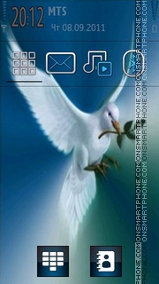 Dove Peace theme screenshot