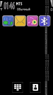 Black Dark With Cool Icons es el tema de pantalla