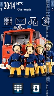 Скриншот темы Fireman Sam