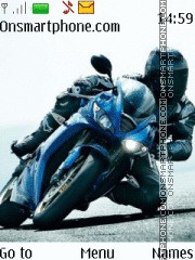 Blue moto tema screenshot