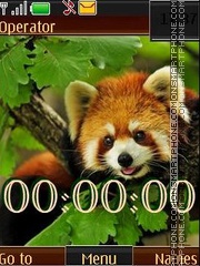 Скриншот темы Red panda swf