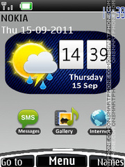 Htc Gallery Clock tema screenshot