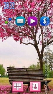 Pink Garden tema screenshot