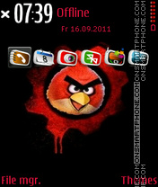 Скриншот темы Angry Birds 09