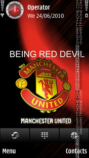 Being Man Utd theme screenshot