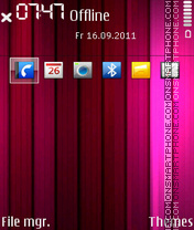 Beautiful pink tema screenshot