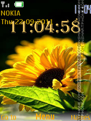 Sunflower tema screenshot