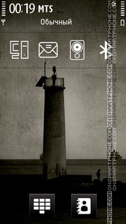 Monochromatic Docks tema screenshot