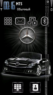 Скриншот темы Mercedes Black