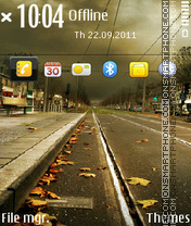 Autumn Road 03 tema screenshot