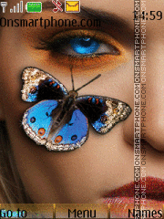 Glamour Butterfly tema screenshot