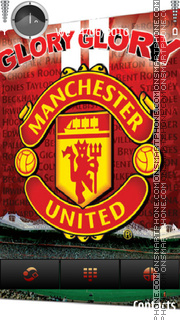 Скриншот темы Manchester united glory glory