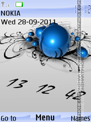 Animated clock theme screenshot