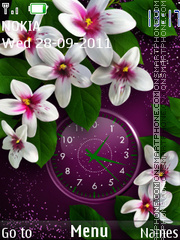 White flowers tema screenshot