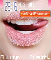 Sugar Pink Lips theme screenshot