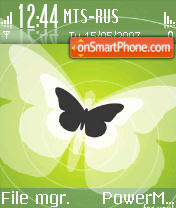 Butterflies tema screenshot