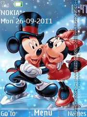 Скриншот темы Animated Mickey Love