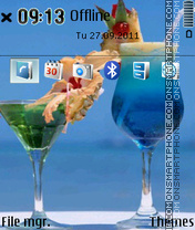 Summer Cocktail theme screenshot