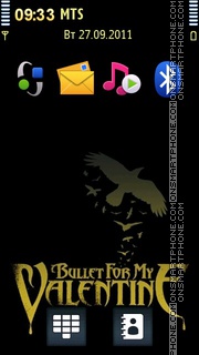Bullet For My Valentine - Crow theme screenshot