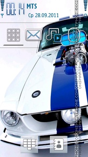 White Mustang tema screenshot