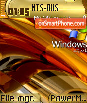 Скриншот темы Windows Vista Gold