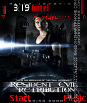 Скриншот темы Resident Evil Retribution 2012