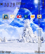 Snow Place tema screenshot