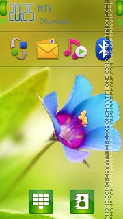 Cool Flower Abstract tema screenshot
