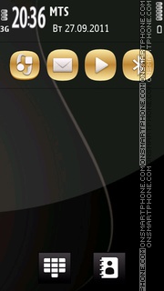 Golden Anna Icons tema screenshot