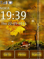 Autumn leaf theme screenshot