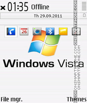 Windows vista white tema screenshot