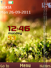 Nature Clock Theme theme screenshot