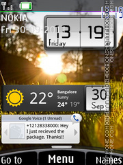 Capture d'écran Android Widgets thème