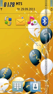 Happy Birthday 04 tema screenshot