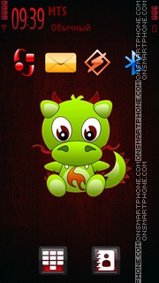 Cute Dragon theme screenshot