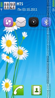 Daisy Flowers tema screenshot