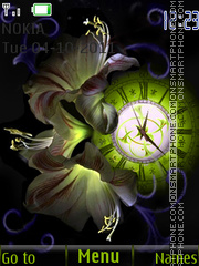 Magic flowers tema screenshot