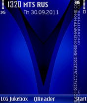 V-Blue es el tema de pantalla