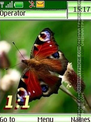 Butterflies12 name swf tema screenshot