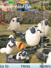 The shaun the shep3 es el tema de pantalla