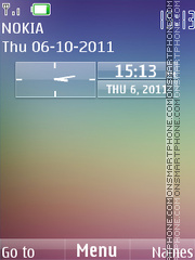 Nokia N8 Clock theme screenshot