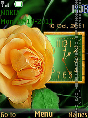 Capture d'écran Yellow rose thème