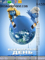 Скриншот темы Smurfs2