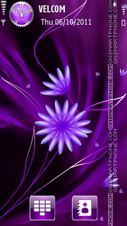 Flowers abstract tema screenshot