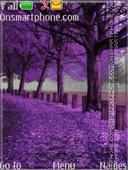 Purple Autumn tema screenshot