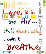 Love Is In Air 01 es el tema de pantalla