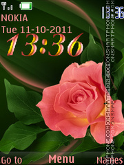 Orange rose theme screenshot