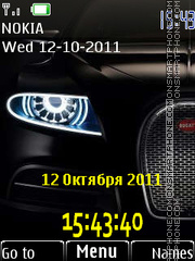 Bugatti Black tema screenshot