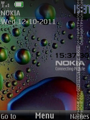 Water Nokia tema screenshot