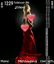 Red Dress tema screenshot